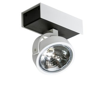 Reflektorek sufitowy AZZARDO Max, srebrny, 1x50W, 19x15 cm - AZzardo