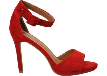 Refresh Sandały 69541 40 Red Microfiber Ladies Sandals - Refresh