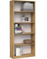 Regał 60 Cm Szafka R60 Książki Dąb Artisan Do Salonu, Biura, Gabinetu Topeshop