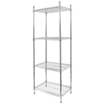 Regał chromowany gastronomiczny Mega-M 4-poziomy 60x45x180cm