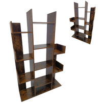 Regał ciemny brąz biblioteczka do salonu pokoju nowoczesna BEGRYF 86x25x140