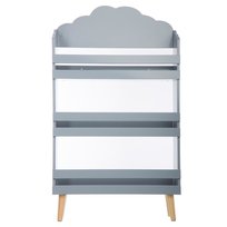 Regał do przechowywania ATMOSPHERA FOR KIDS trzypoziomowy, szary, 58x18x100 cm