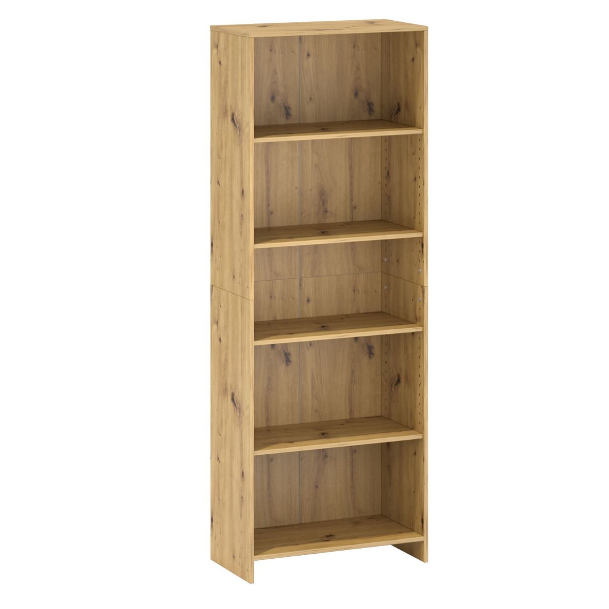 Regał do salonu biura regulowane półki dąb artisan - Target Home ...