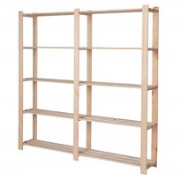 Regał drewniany biurowy garażowy do spiżarni 5 półek na książki PRODUCENT