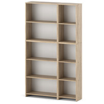 Regał Drewniany Na Książki 110cm Dąb Sonoma Słupek Na Zabawki Segregatory