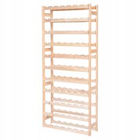 Regał drewniany stojak na 77 butelek półka PRODUCENT