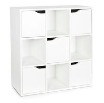 Regał Kubico MAX z 9 Szafkami, 5 Zamykanych z Drzwiczkami 89x29x89,5 cm