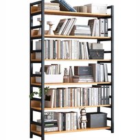 Regał Loft Industrialny TimeTrade 174x80x30 cm, Metalowa Rama, 6 Półek na Książki i Segregatory TimeTrade