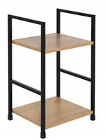 Regał loftowy dąb sonoma czarny mały regał na książki dekoracje biuro salon