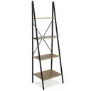 Regał loftowy industrialny stojący metalowy na książki RL100 50x40x170 Dąb