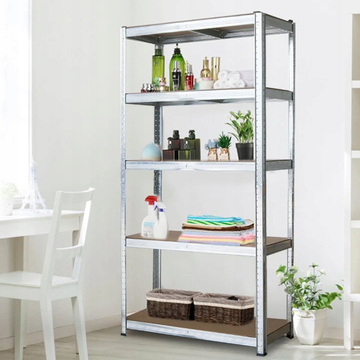 Regał magazynowy 875KG metalowy 180 x 90 x 40 cm max 175 kg na półkę ...