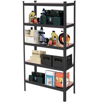 Regał metalowy magazynowy 5 półek 150x75x30cm 625kg do piwnicy, garażu