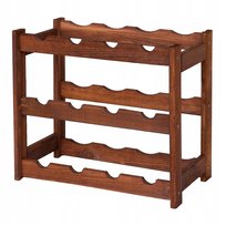 Regał na butelki drewniany stojak na 12 butelek półka