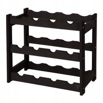 Regał na butelki drewniany stojak na 12 butelek półka