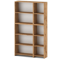 Regał Na Książki 110cm Drewniany Nowoczesny Na Kwiaty Do Biura Dąb Wotan