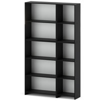 Regał Na Książki 110cm Loft Półki Na Zabawki Do Salonu Segregatory Czarny