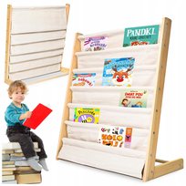 REGAŁ NA KSIĄŻKI DLA DZIECI STOJAK PÓŁKA Szafka Organizer Biblioteczka 79cm