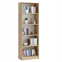 REGAŁ NA KSIĄŻKI SONOMA 5 PÓŁEK 60 CM SEGREGATORY