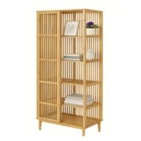 Regał na Książki stojący do Salonu Otwarty Szafka Bambusowa185x80x45cm