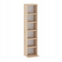 Regał na płyty CD/DVD 92cm regulowane półki sonoma Target Home
