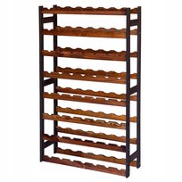 Regał na wino drewniany stojak na 56 butelek półka PRODUCENT
