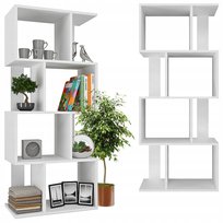 Regał Otwarty Biały Półka Na Książki Modułowy Nowoczesna Biblioteczka