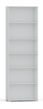 Regał pola 215x80 cm biały, 6 półek na książki i segregatory - Inny producent
