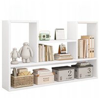 Regał ścienny nowoczesny loft biały na książki otwarty skandynawski 100 cm