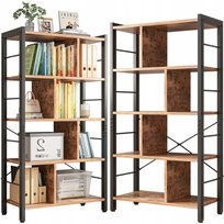 Regał szafka na książki kwiaty rustykalny brąz loft 154,5 cm Rebiko