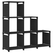 Regał z 6 przegrodami VIDAXL, czarny, 103x30x72,5 cm
