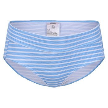 Regatta Damskie/męskie Teksturowane Figi Bikini Paloma Stripe (38 / Jasnoniebieski) - REGATTA
