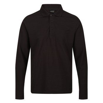 Regatta Koszulka Polo Męska Z Długim Rękawem Pro (S (52-55 Cm) / Czarny) - REGATTA