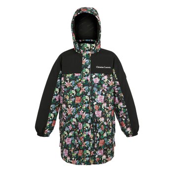 Regatta Kurtka Damska / Damska Christian Lacroix Cailar Floral Longline Waterproof Jacket (36 / Czarny) - REGATTA