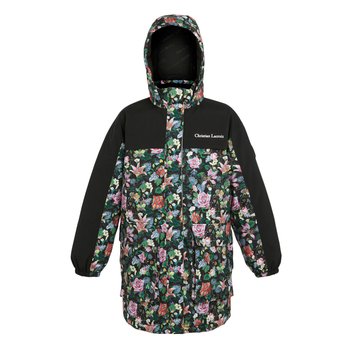 Regatta Kurtka Damska / Damska Christian Lacroix Cailar Floral Longline Waterproof Jacket (38 / Czarny) - REGATTA