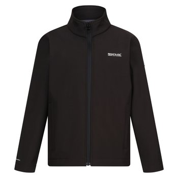 Regatta Kurtka Dziecięca/dziecięca Cera Soft Shell (140 / Czarny) - REGATTA