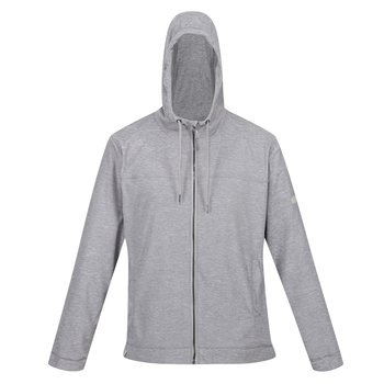 Regatta Męska Bluza Z Kapturem Shorebay Marl Full Zip (3XL / Siwe) - REGATTA