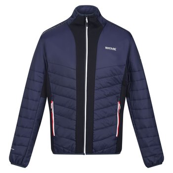 Regatta Męska Kurtka Halton VII Contrast Panel Baffled Padded Jacket (L / Ciemnogranatowy) - REGATTA