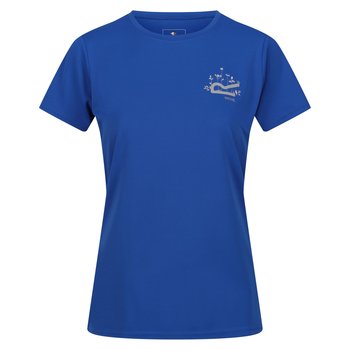 Regatta T-Shirt Damskie Logo Fingal VII (44 / Błękitny) - REGATTA