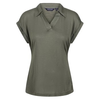 Regatta T-Shirt Damskie Z Kołnierzykiem Lupine (36 / Jasnozielony) - REGATTA