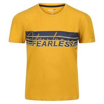 Regatta T-Shirt Dziecięca Paski Bosley V (104 / Żółty) - REGATTA