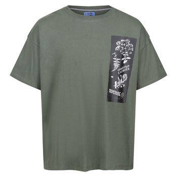 Regatta T-Shirt Męska Kwiaty Christian Lacroix Aramon (3XL / Khaki) - REGATTA