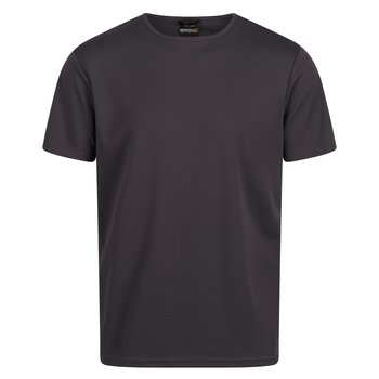 Regatta T-Shirt Męska Odblaskowy Materiał Odprowadzanie Wilgoci Pro (3XL / Grafitowy) - REGATTA