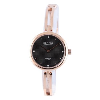 Regent damski zegarek analogowy metalowa bransoleta różowe złoto UR2214004 - Regent