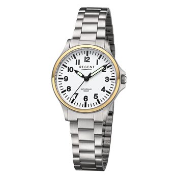 Regent damski zegarek analogowy metalowa bransoleta srebrny UR2192564 - Regent
