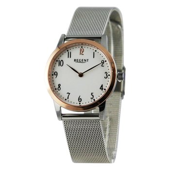 Regent damski zegarek analogowy metalowa bransoleta srebrny UR2253174 - Regent