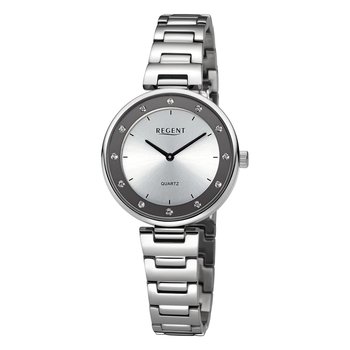 Regent damski zegarek analogowy metalowa bransoleta srebrny UR2254040 - Regent