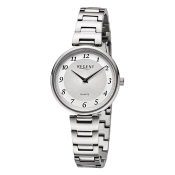Regent damski zegarek analogowy metalowa bransoleta srebrny UR2254045 - Regent