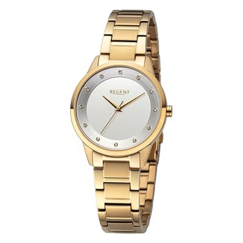 Regent damski zegarek analogowy metalowa bransoleta złoto UR2212807 - Regent