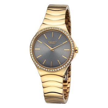 Regent damski zegarek analogowy metalowa bransoleta złoto UR2212814 - Regent