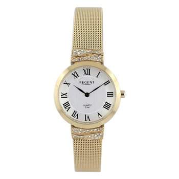 Regent damski zegarek analogowy metalowa bransoleta złoto UR2214011 - Regent